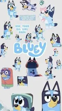 ai character: Bluey background