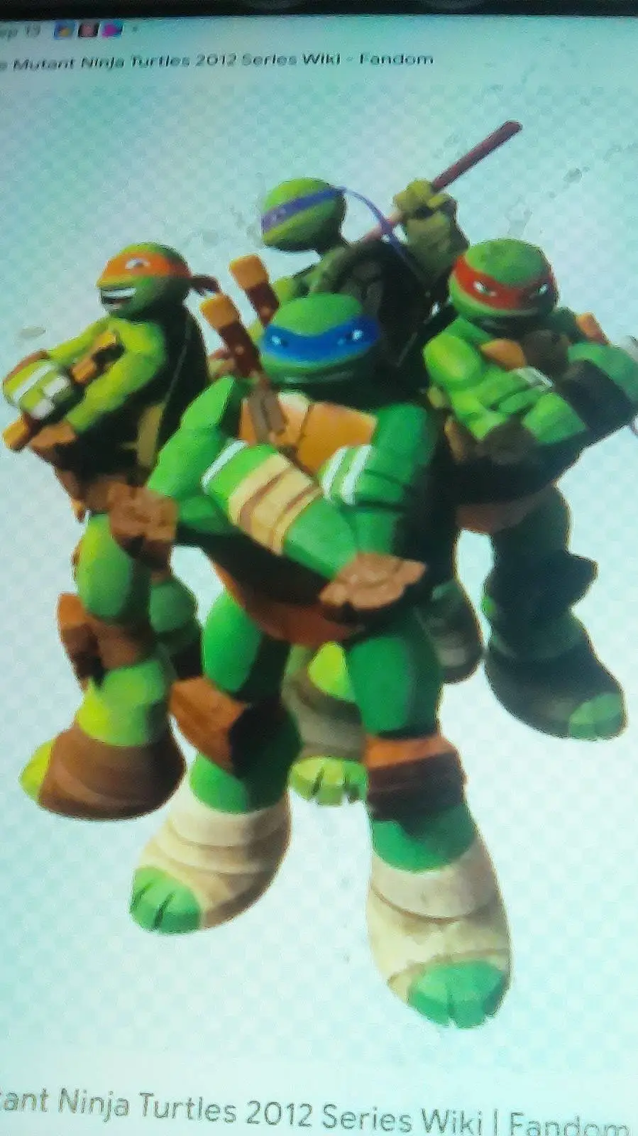 ai character: 2012 TMNT reacting background