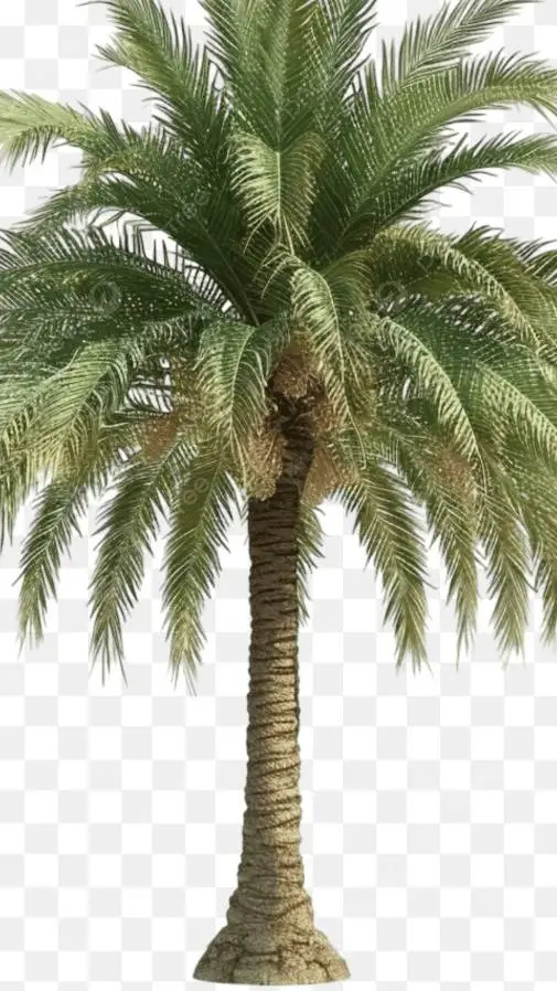 ai character: sawit tree background