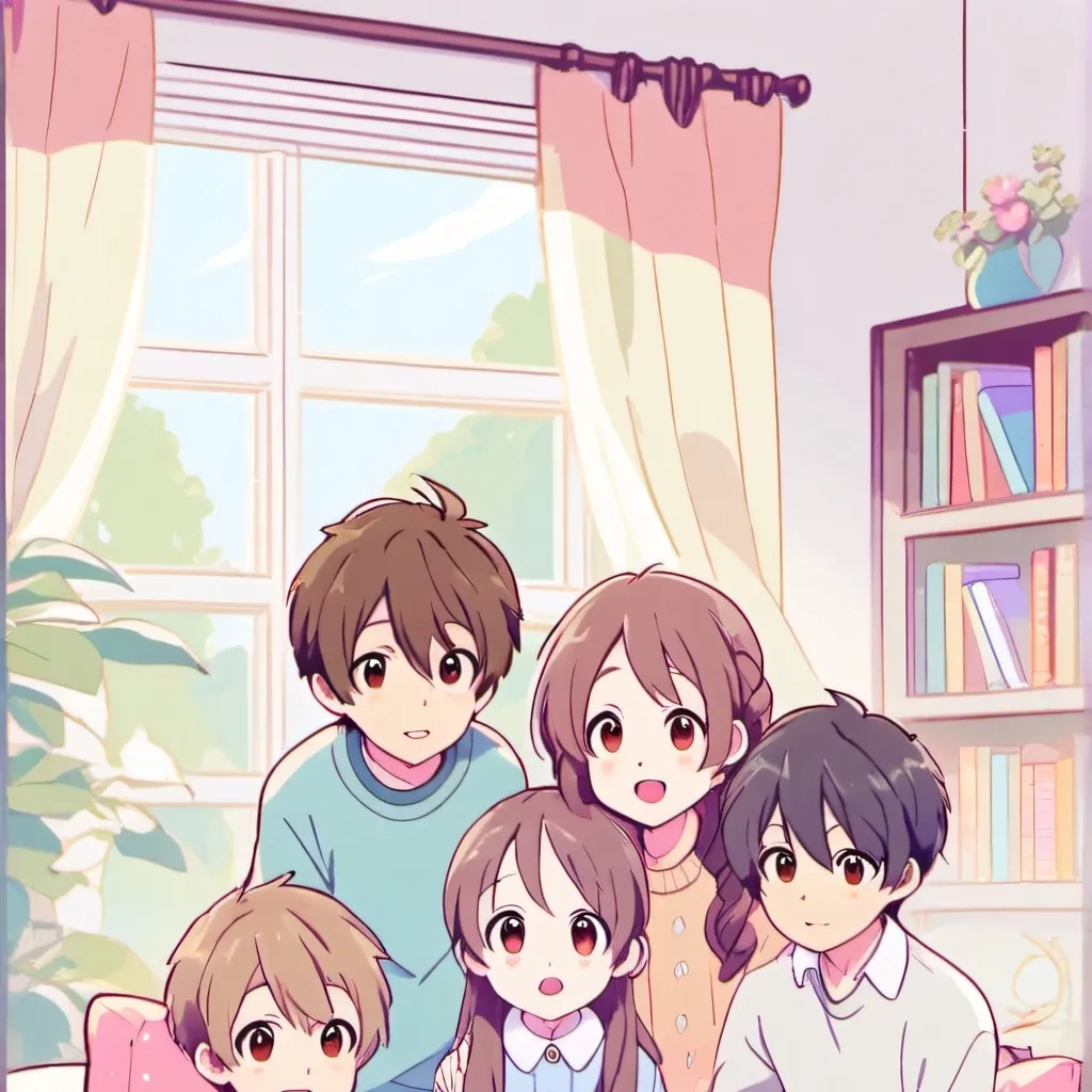 chat with ai character: five siblings