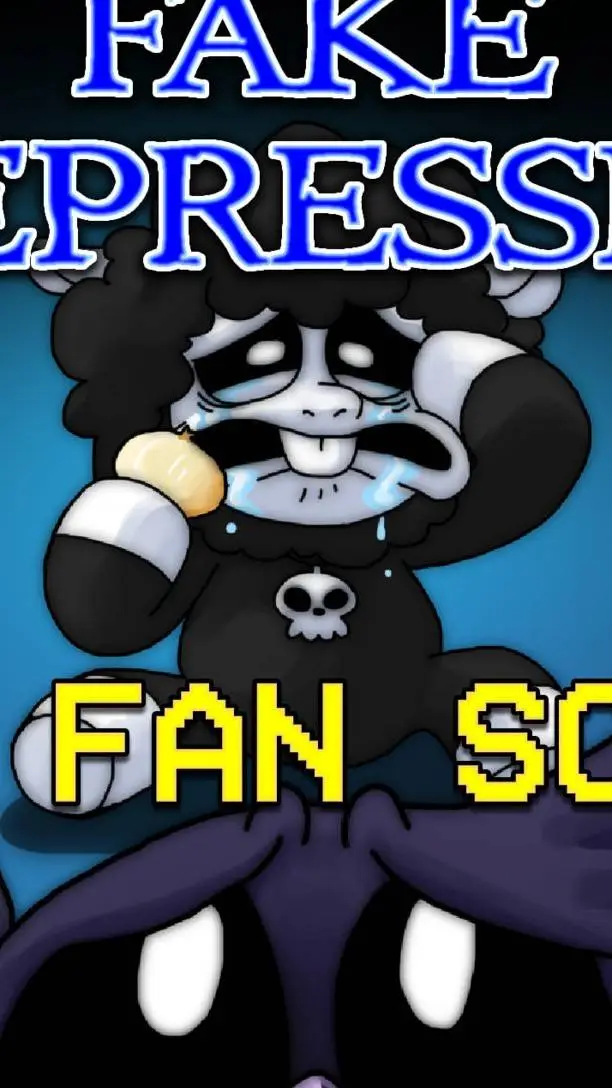 ai character: fake depress!!,? background