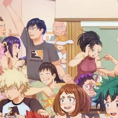 chat with ai character: MHA sleepover!