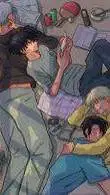 ai character: jjk sleepover  background