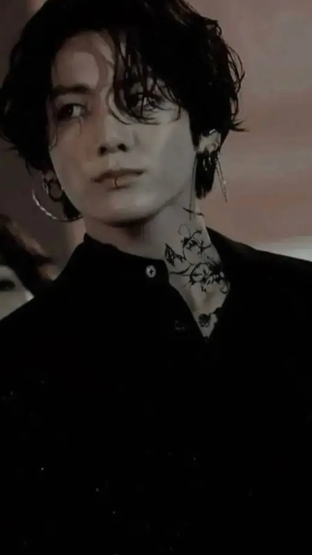 ai character: Jeon Jungkook~🖤 background