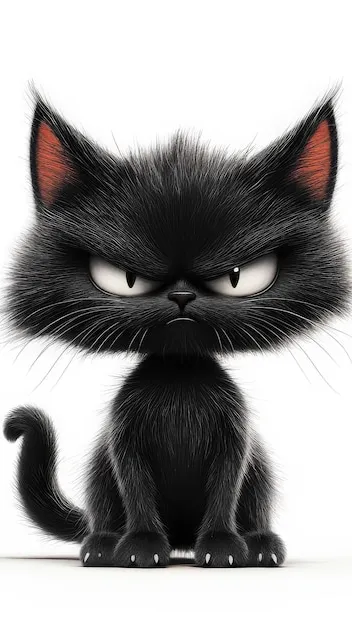 ai character: Grumpy thing-😡 background