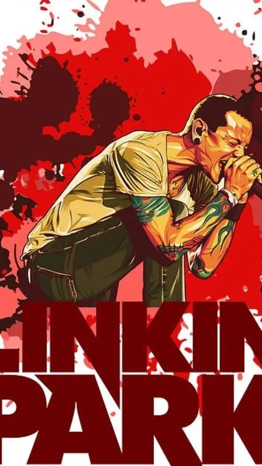 ai character: chesterBennington background