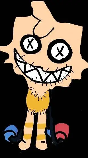 ai character:  doll goob background