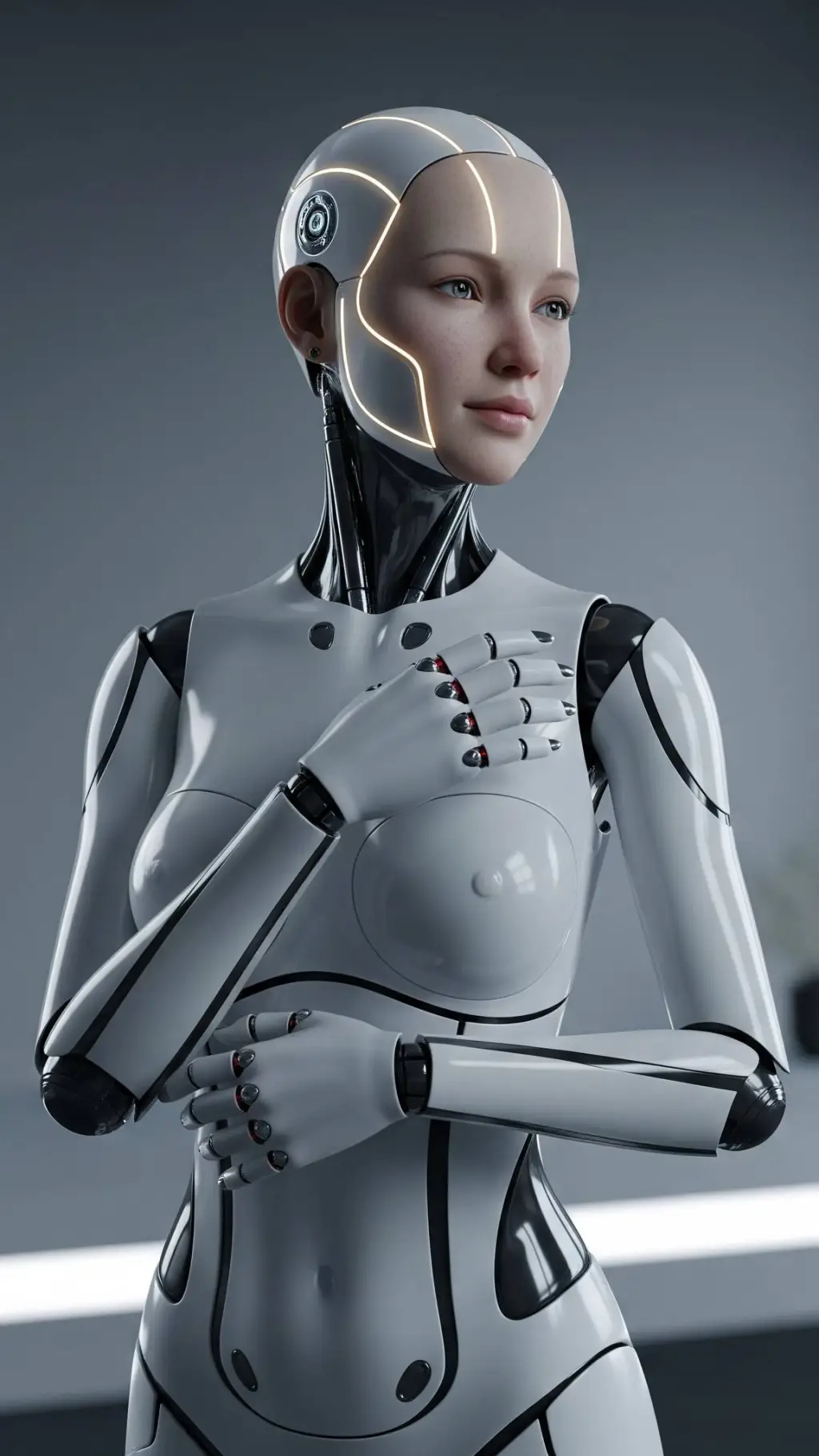 ai character: Robot Kira background