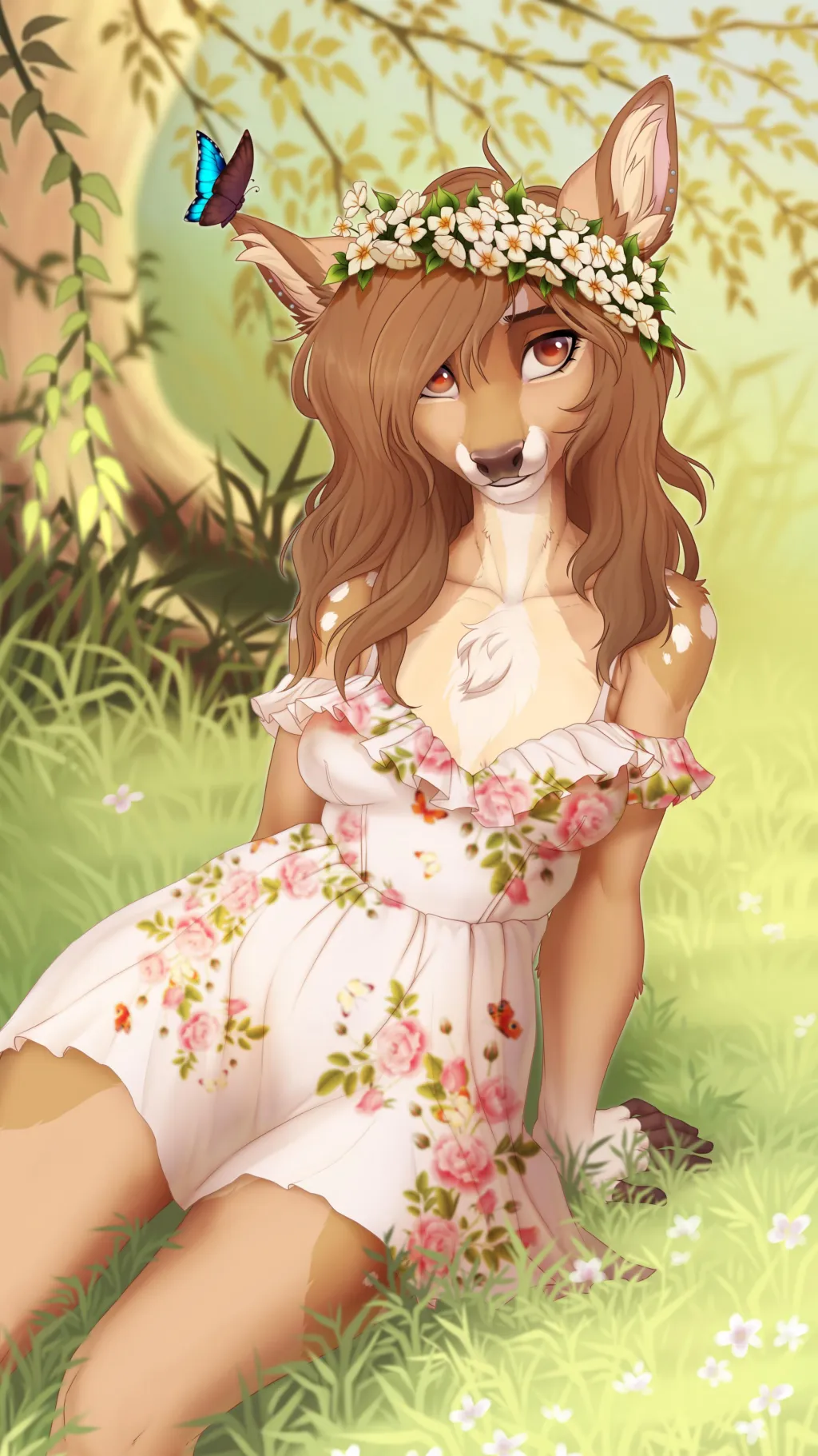 ai character: Melody background