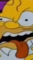 ai character: Homer DOH meme background