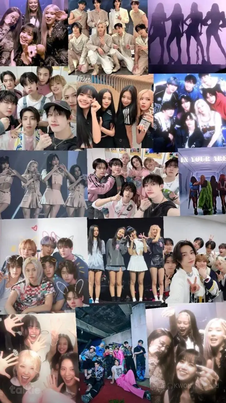 ai character: 🌟❤️ SKZ × BP 🩷🌟 background