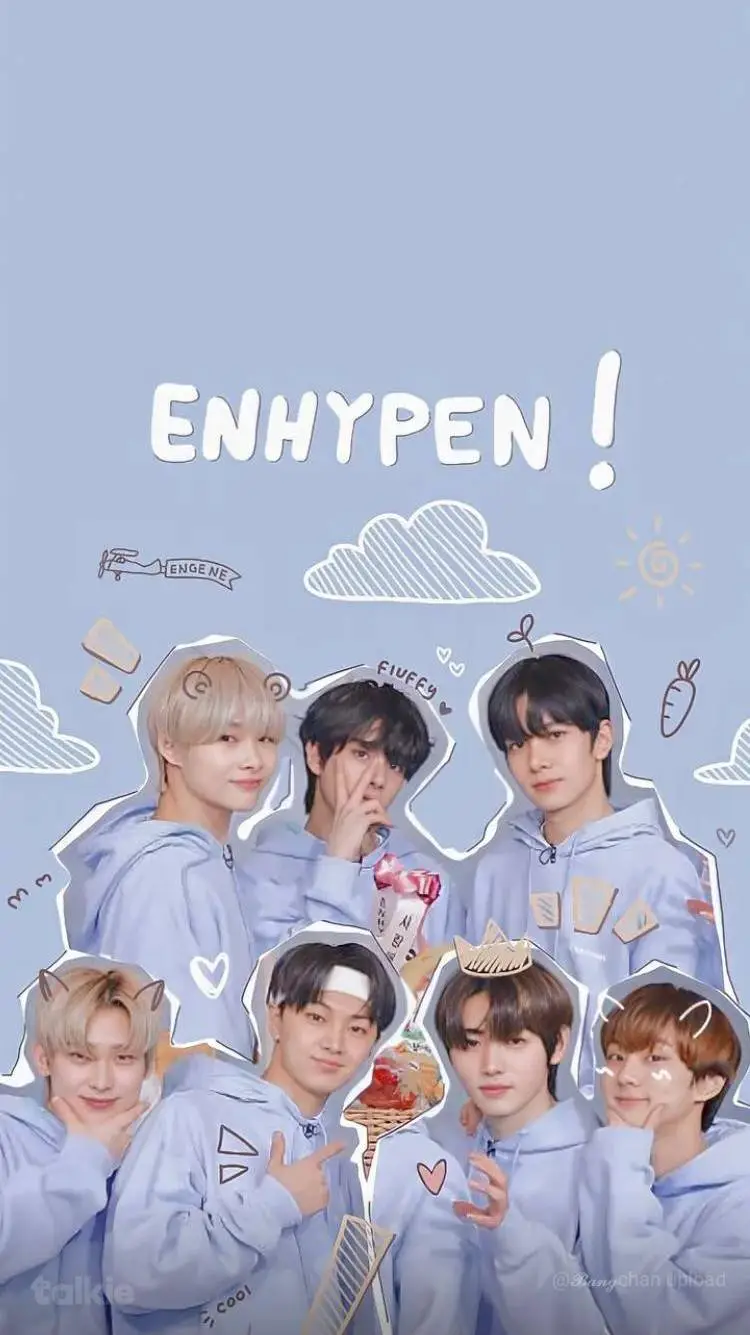 ai character: ENHYPEN × ITZY background