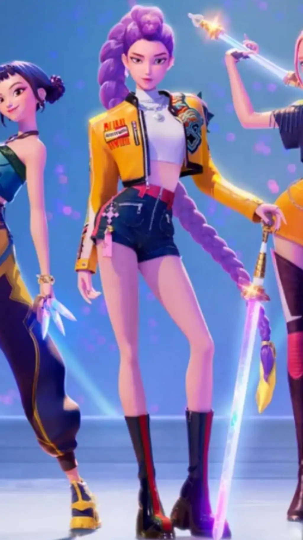 ai character: KPOP DEMON HUNTERS background