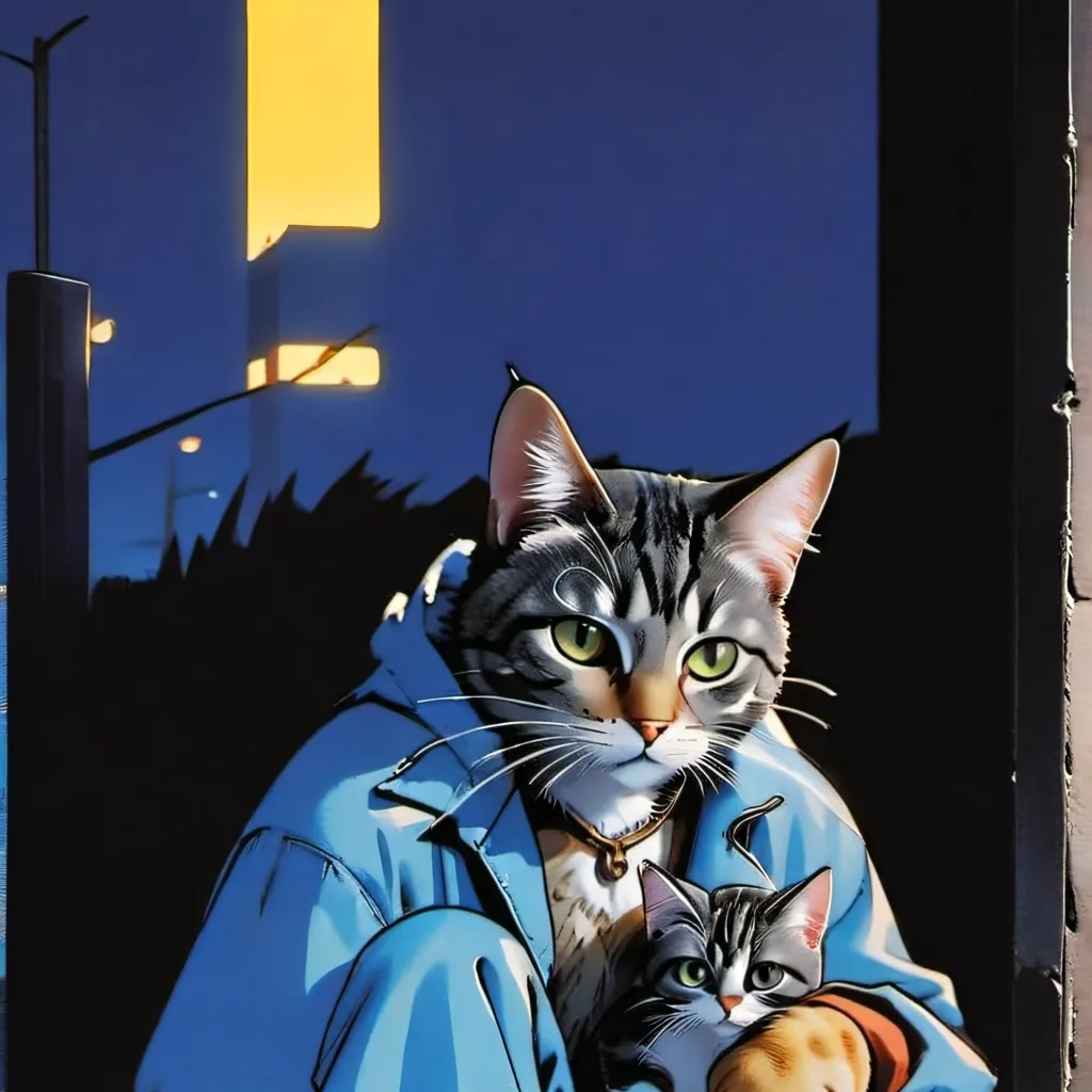 chat with ai character: a homeless cat