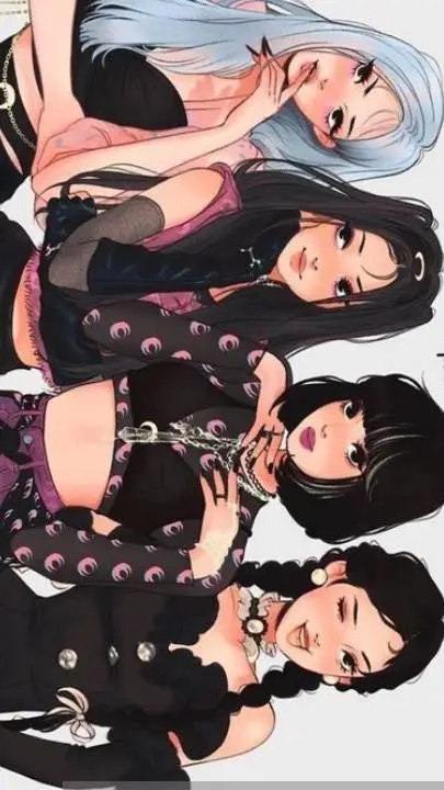 ai character: 🩷🖤Blackpink🖤🩷 background