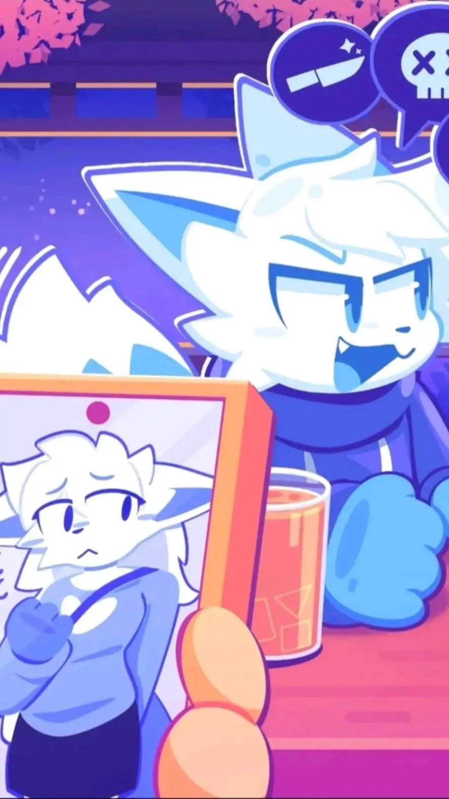 ai character: Dusk background