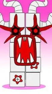 ai character: number block 10  background