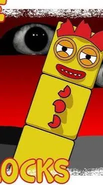 ai character: number block 3 background