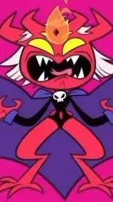 ai character: demon raven  background