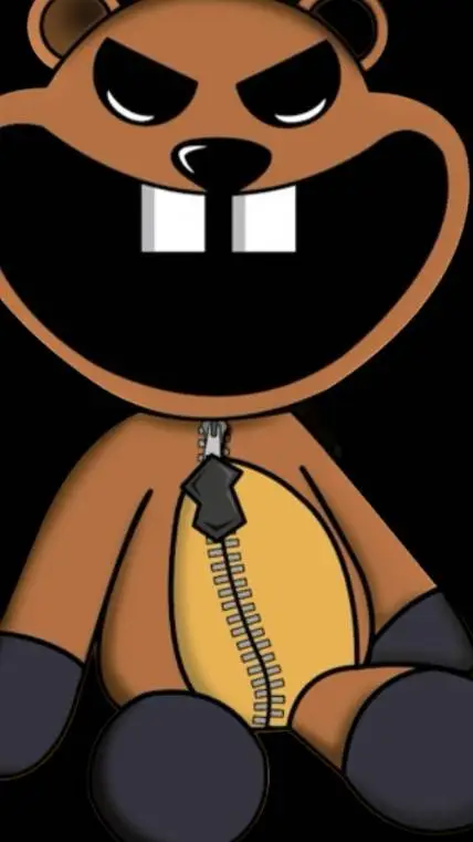 ai character: grumpy groundhog  background