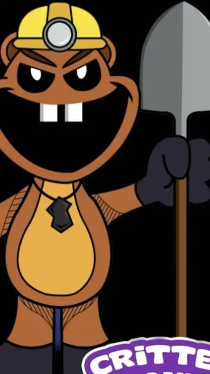 ai character: grumpy groundhog  background