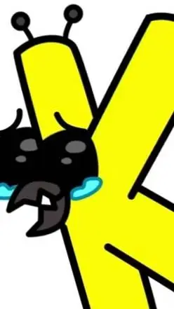 ai character: k crying  background