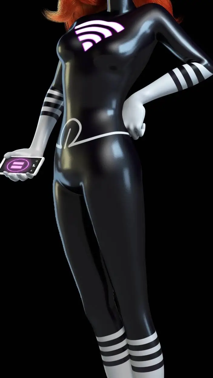 ai character: lady wifi background