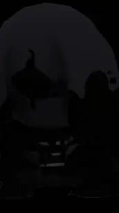 ai character: twisted blot background