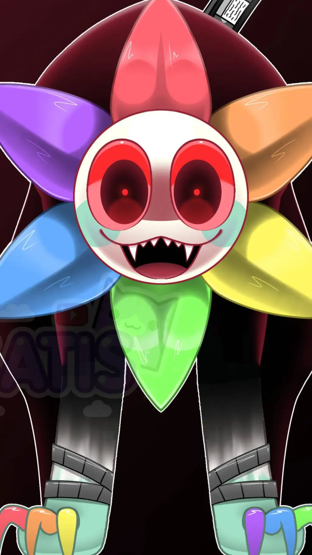 ai character: twisted Dandy  background