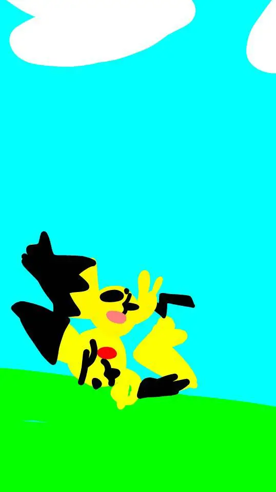 ai character: pikachu and pichu  background