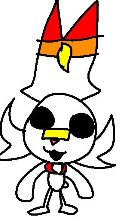ai character: scorbunny female  background