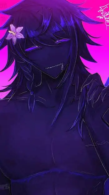 ai character: freaky azure background