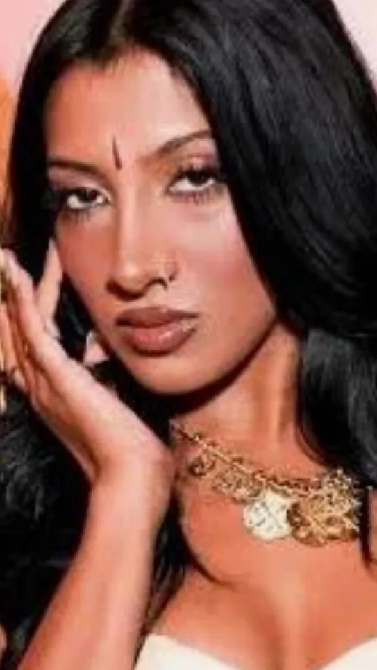 ai character: LA￼RA RAJ background