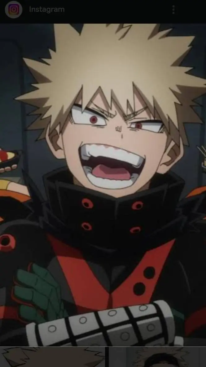 ai character: bakugo💥 background