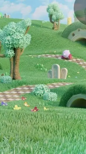 ai character: Green Greens/Kirby background