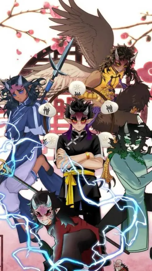 ai character: Kny academia ✨ background