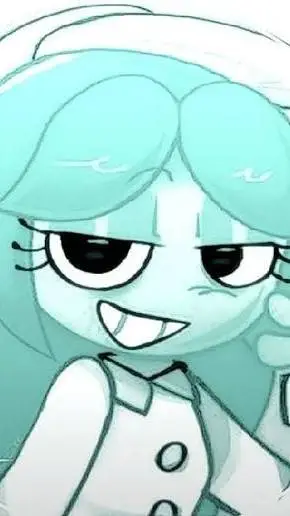 ai character: Connie 👻🩵 background