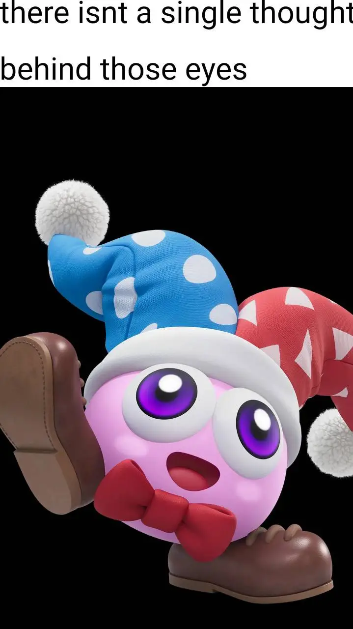 ai character: u are Marx(Kirby) background