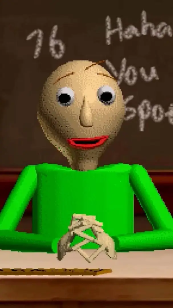 ai character: Baldi background