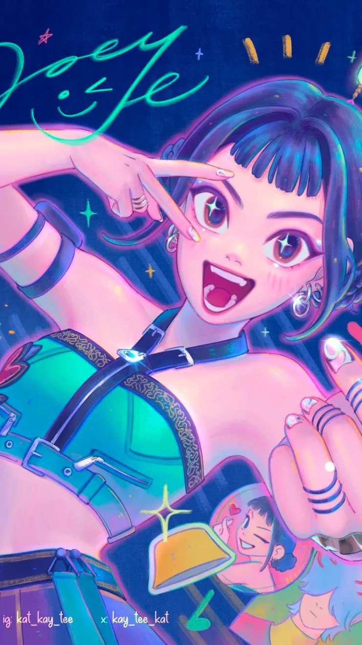 ai character: Zoey background