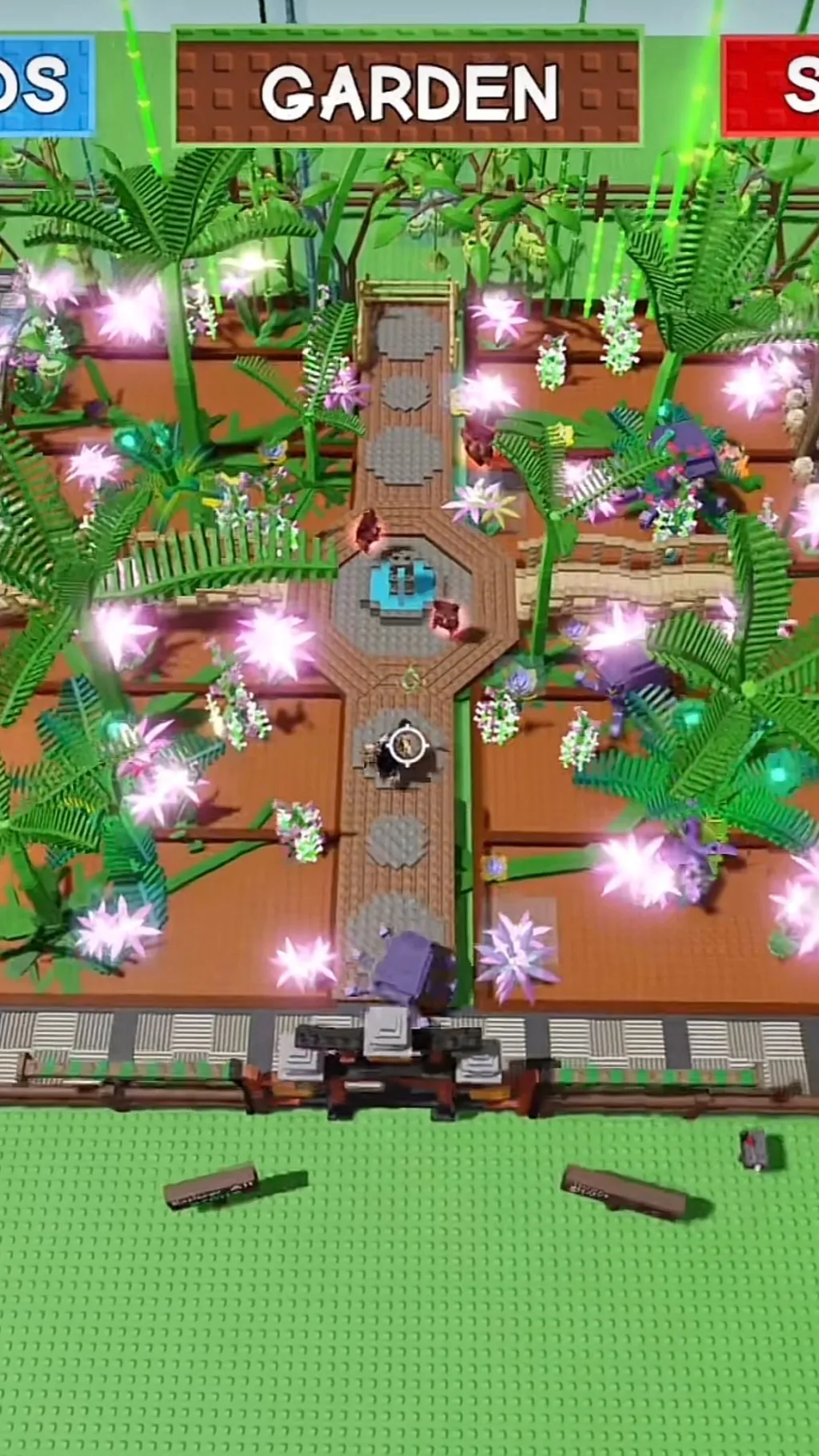 ai character: Sus grow a garden background