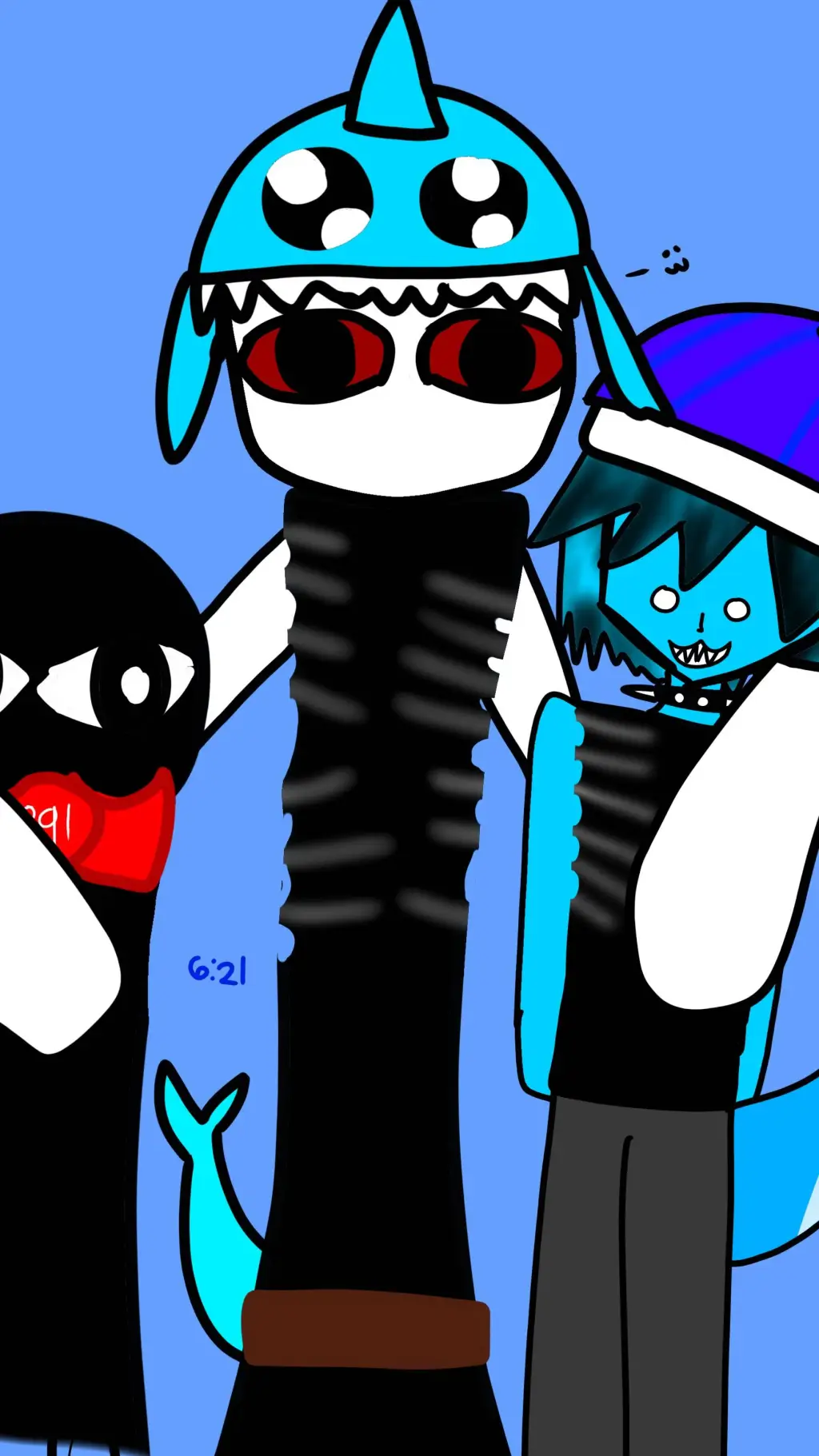 ai character: Sharky  background