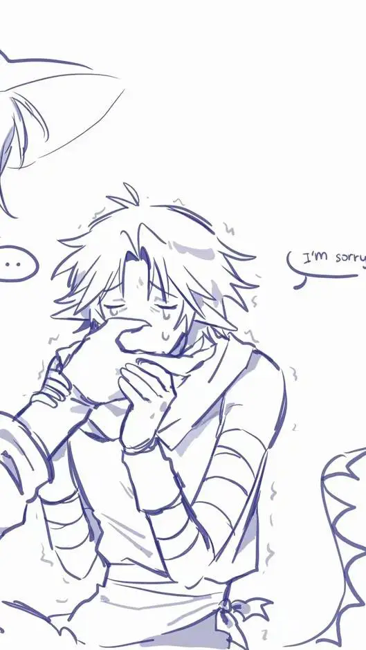 ai character: azuretime angst! background
