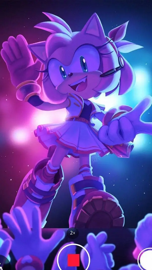 ai character: amy rose background