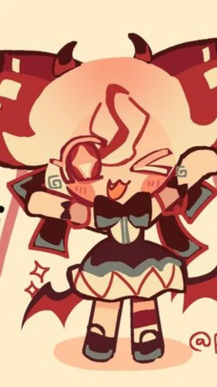 ai character: Candy Apple cookie background