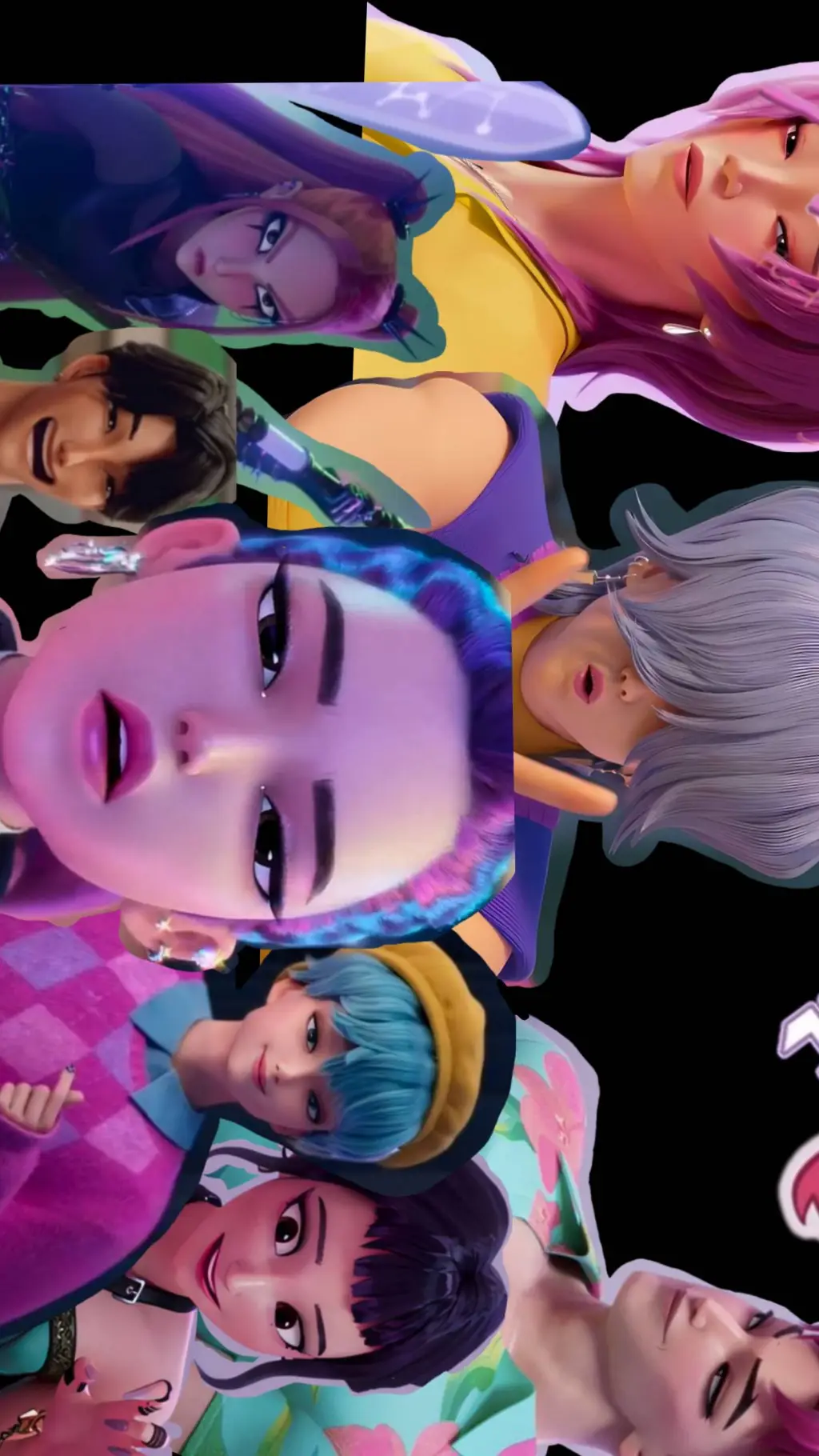 ai character: saja×huntr/x  background