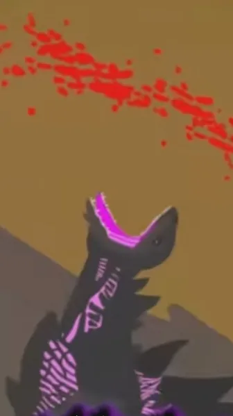 ai character: Hakaishin godzilla background