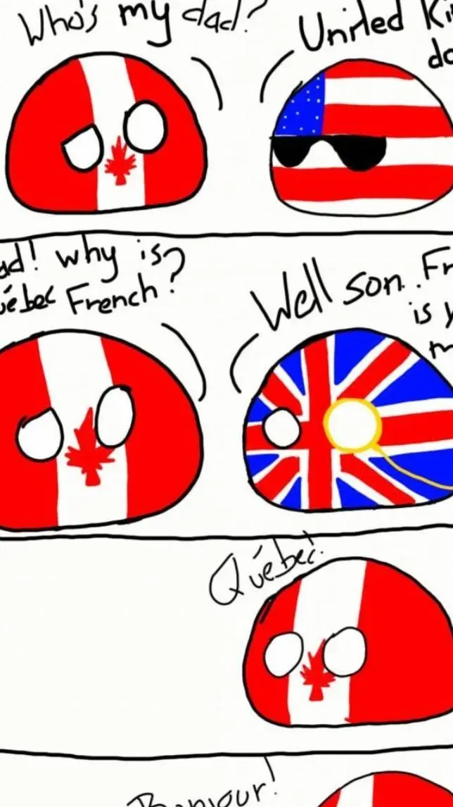 ai character: France x Canada background