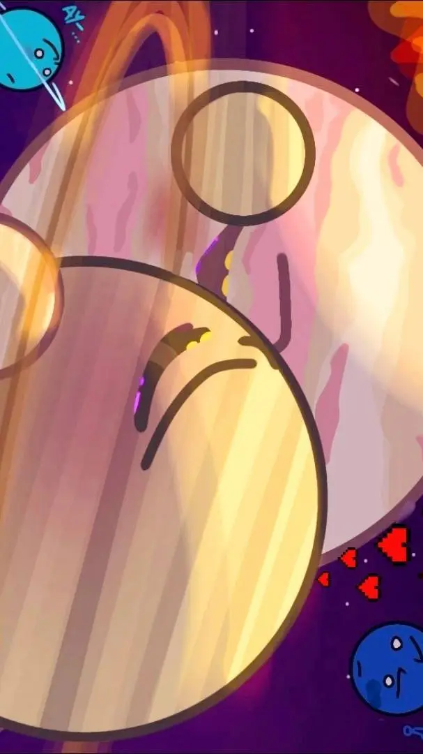 ai character: jupiter x saturn background