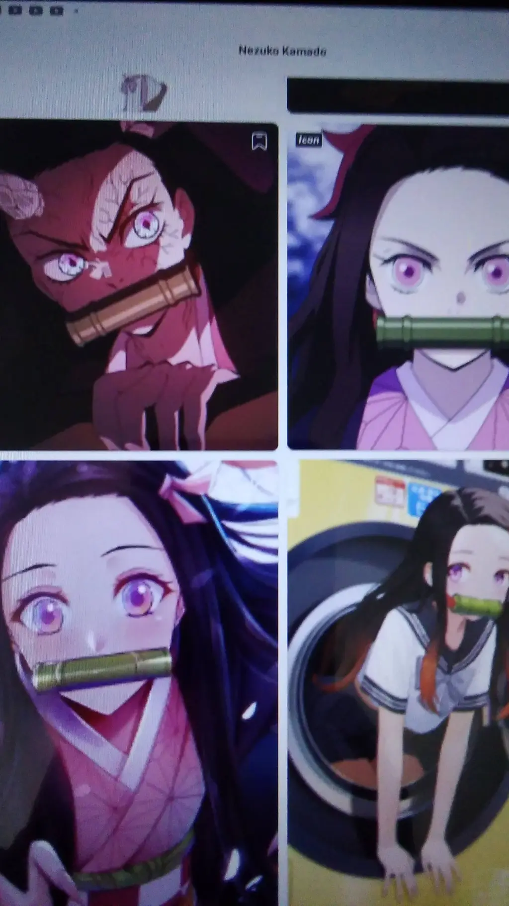 ai character: nezuko background